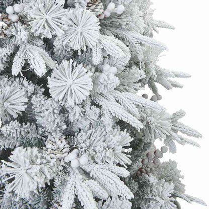 Albero di Natale Artificiale con Rami Pieghevoli Bianco 240 cm