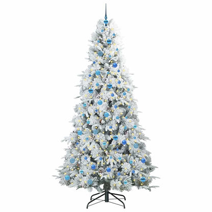 Albero di Natale Artificiale con Rami Pieghevoli Bianco 240 cm