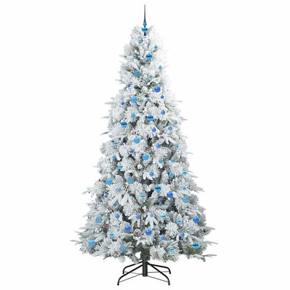 Albero di Natale Artificiale con Rami Pieghevoli Bianco 240 cm