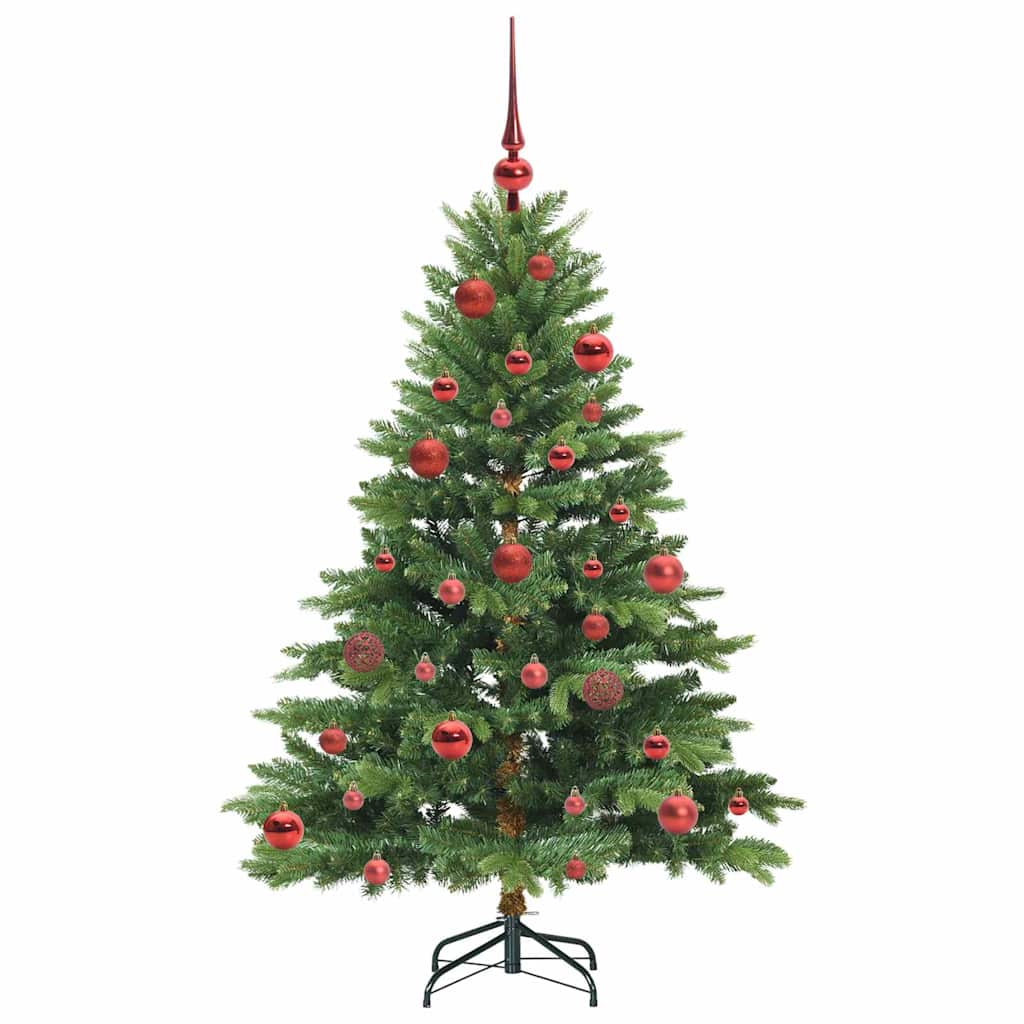 Albero di Natale artificiale con 150 LED Verde 150 cm PE e PVC