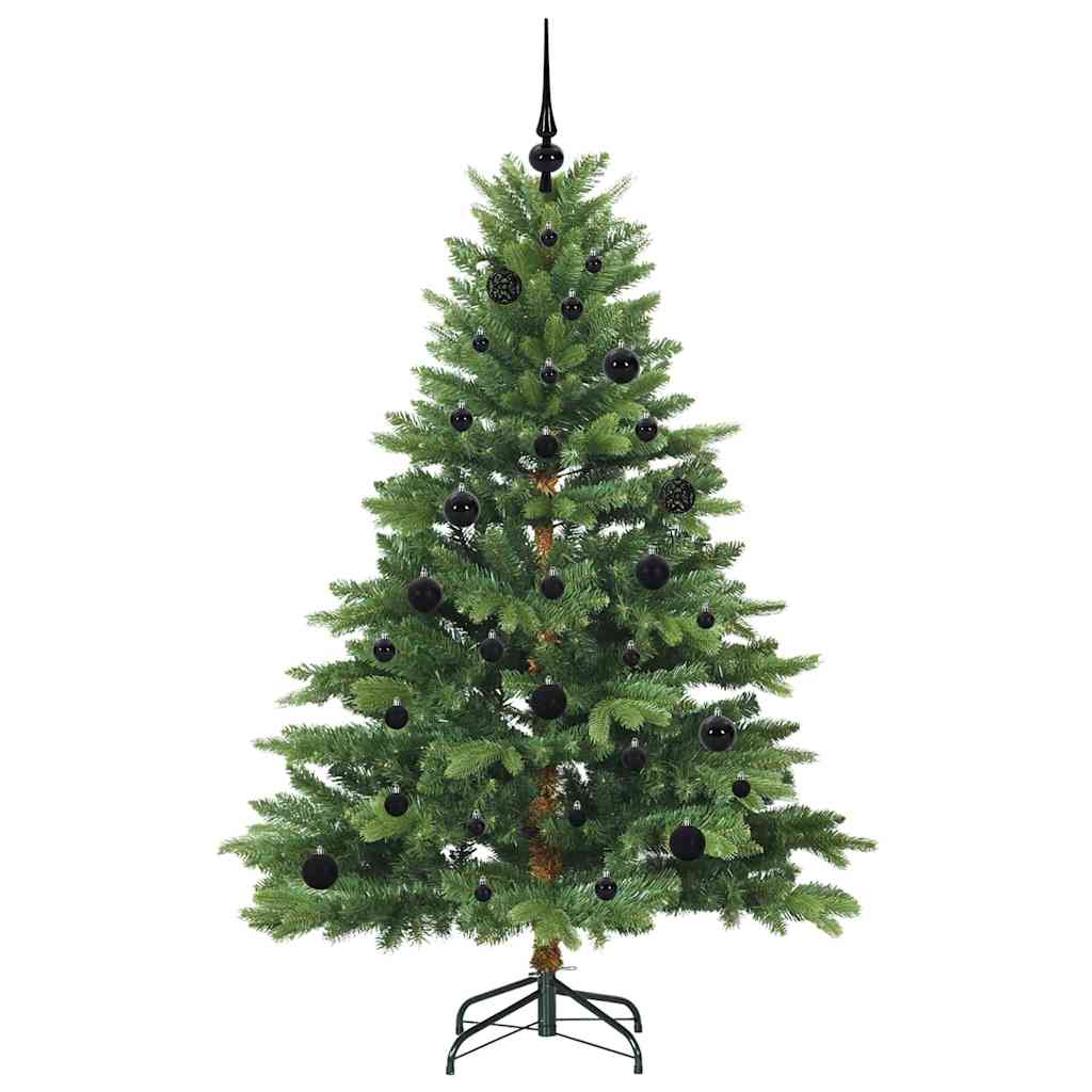 Albero di Natale artificiale con 150 LED Verde 150 cm PE e PVC