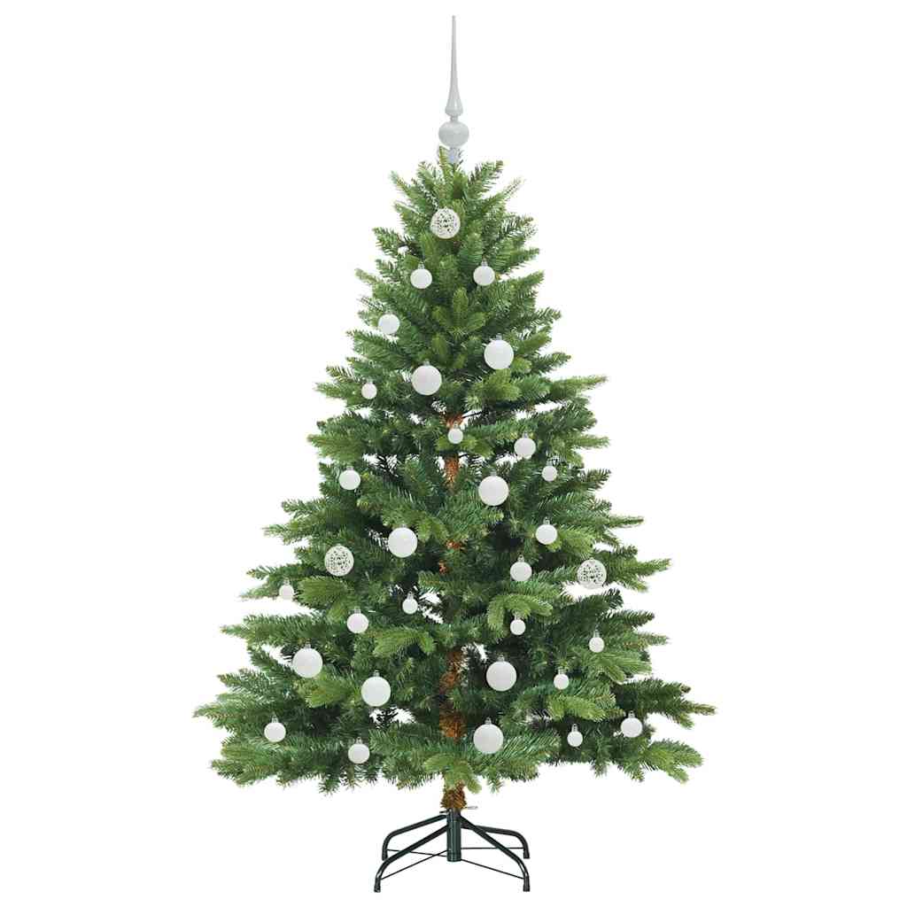 Albero di Natale artificiale con 150 LED Verde 150 cm PE e PVC