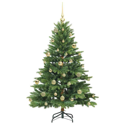 Albero di Natale artificiale con 150 LED Verde 150 cm PE e PVC