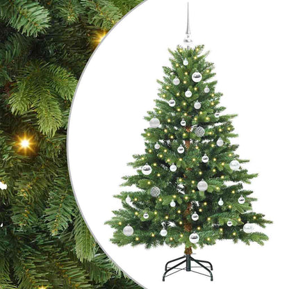 Albero di Natale artificiale con 150 LED Verde 150 cm PE e PVC | homemem39