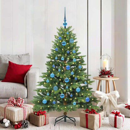 Albero di Natale artificiale con 150 LED Verde 150 cm PE e PVC | homemem39