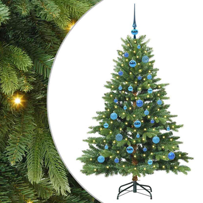 Albero di Natale artificiale con 150 LED Verde 150 cm PE e PVC | homemem39
