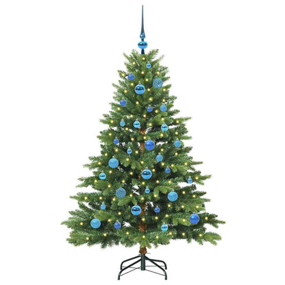 Albero di Natale artificiale con 150 LED Verde 150 cm PE e PVC | homemem39