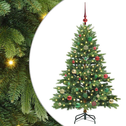 Albero di Natale artificiale con 150 LED Verde 150 cm PE e PVC | homemem39