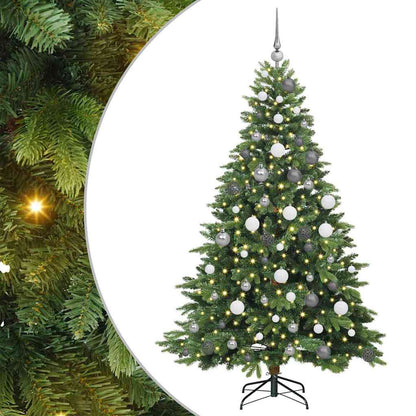 Albero di Natale artificiale con 300 LED Verde 180 cm PE e PVC | homemem39