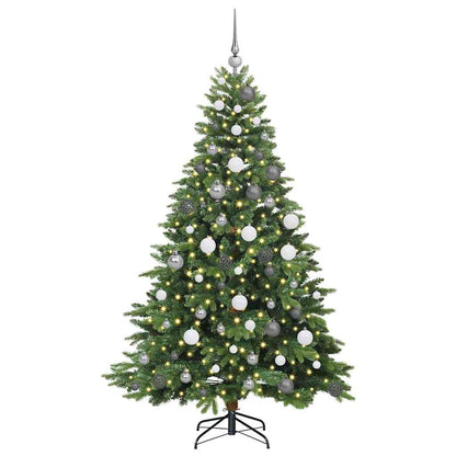 Albero di Natale artificiale con 300 LED Verde 180 cm PE e PVC | homemem39