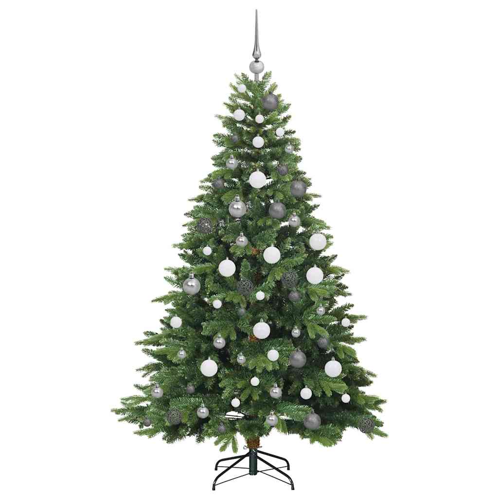 Albero di Natale artificiale con 300 LED Verde 180 cm PE e PVC | homemem39