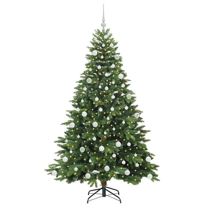 Albero di Natale artificiale con 300 LED Verde 180 cm PE e PVC | homemem39