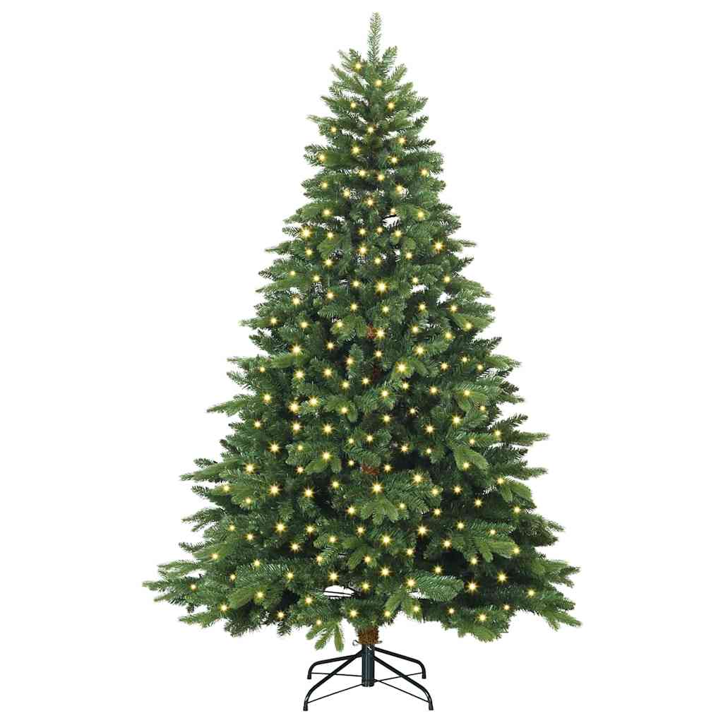 Albero di Natale artificiale con 300 LED Verde 210 cm PE e PVC | homemem39