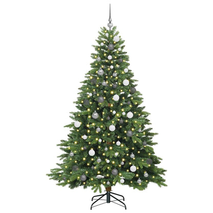 Albero di Natale artificiale con 300 LED Verde 210 cm PE e PVC | homemem39