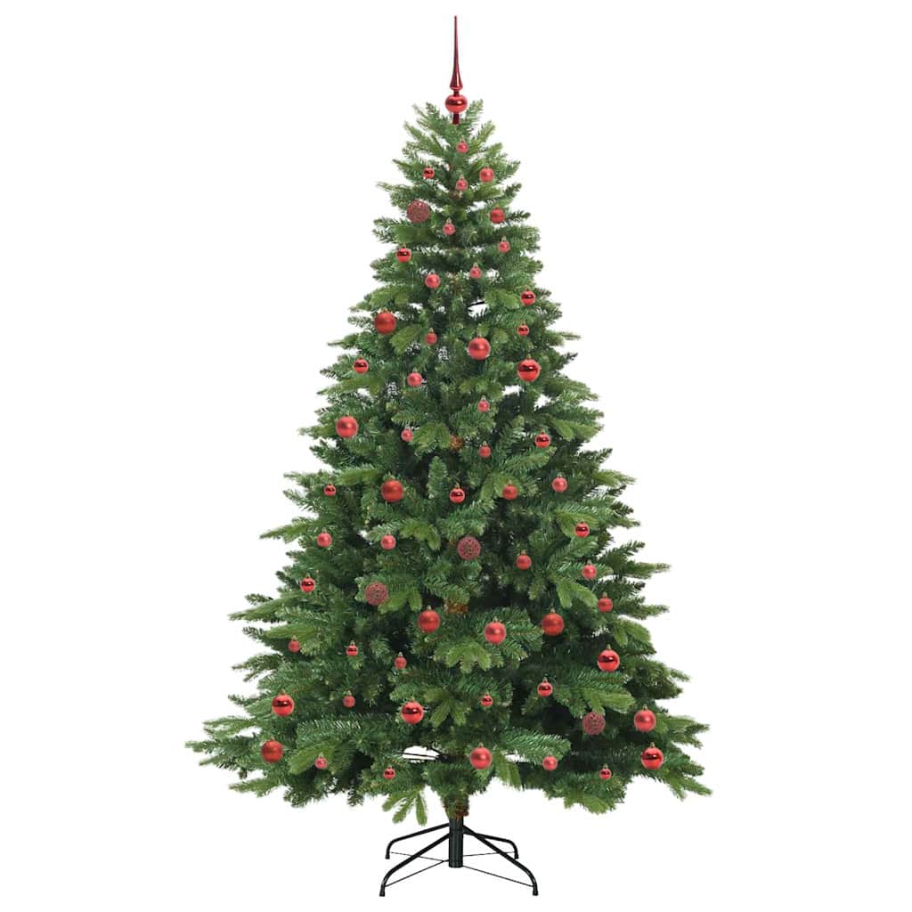 Albero di Natale artificiale con 300 LED Verde 210 cm PE e PVC | homemem39