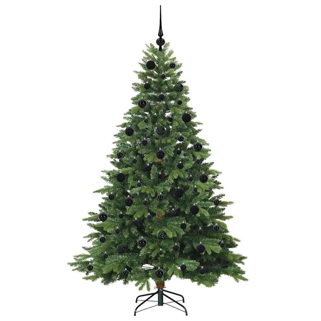 Albero di Natale artificiale con 300 LED Verde 210 cm PE e PVC | homemem39