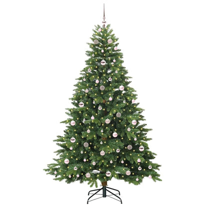 Albero di Natale artificiale con 300 LED Verde 210 cm PE e PVC | homemem39