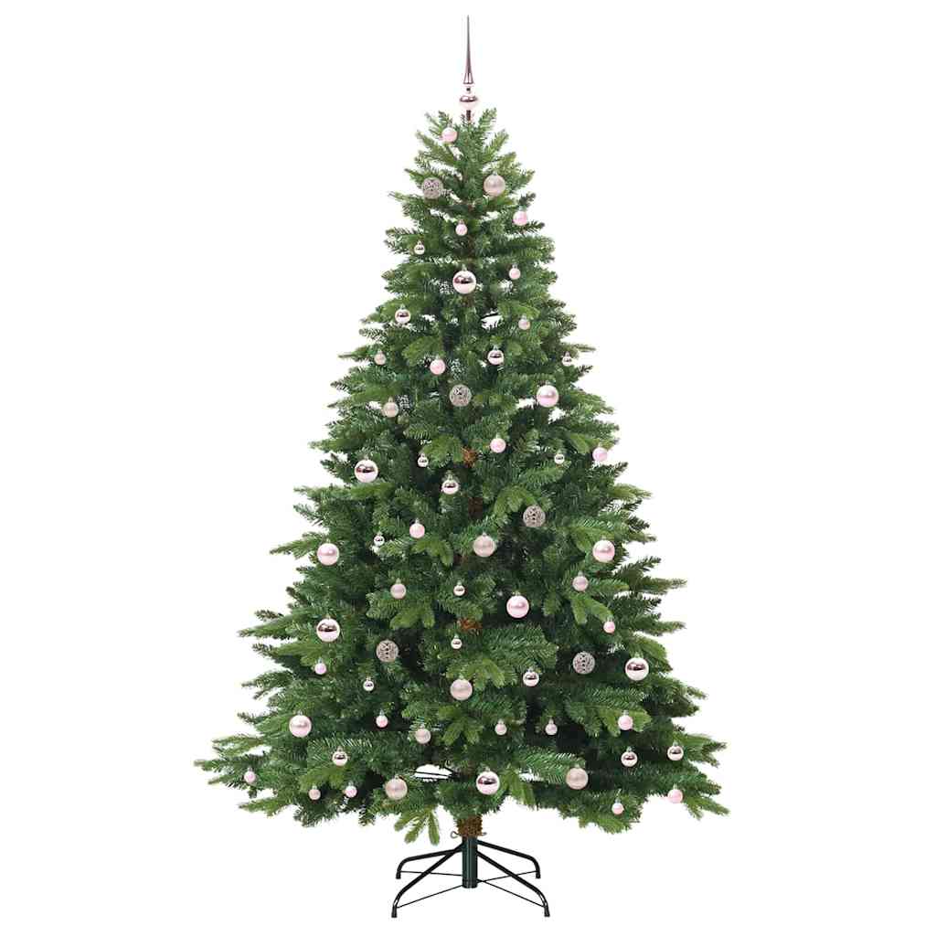 Albero di Natale artificiale con 300 LED Verde 210 cm PE e PVC | homemem39