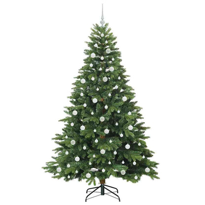Albero di Natale artificiale con 300 LED Verde 210 cm PE e PVC | homemem39