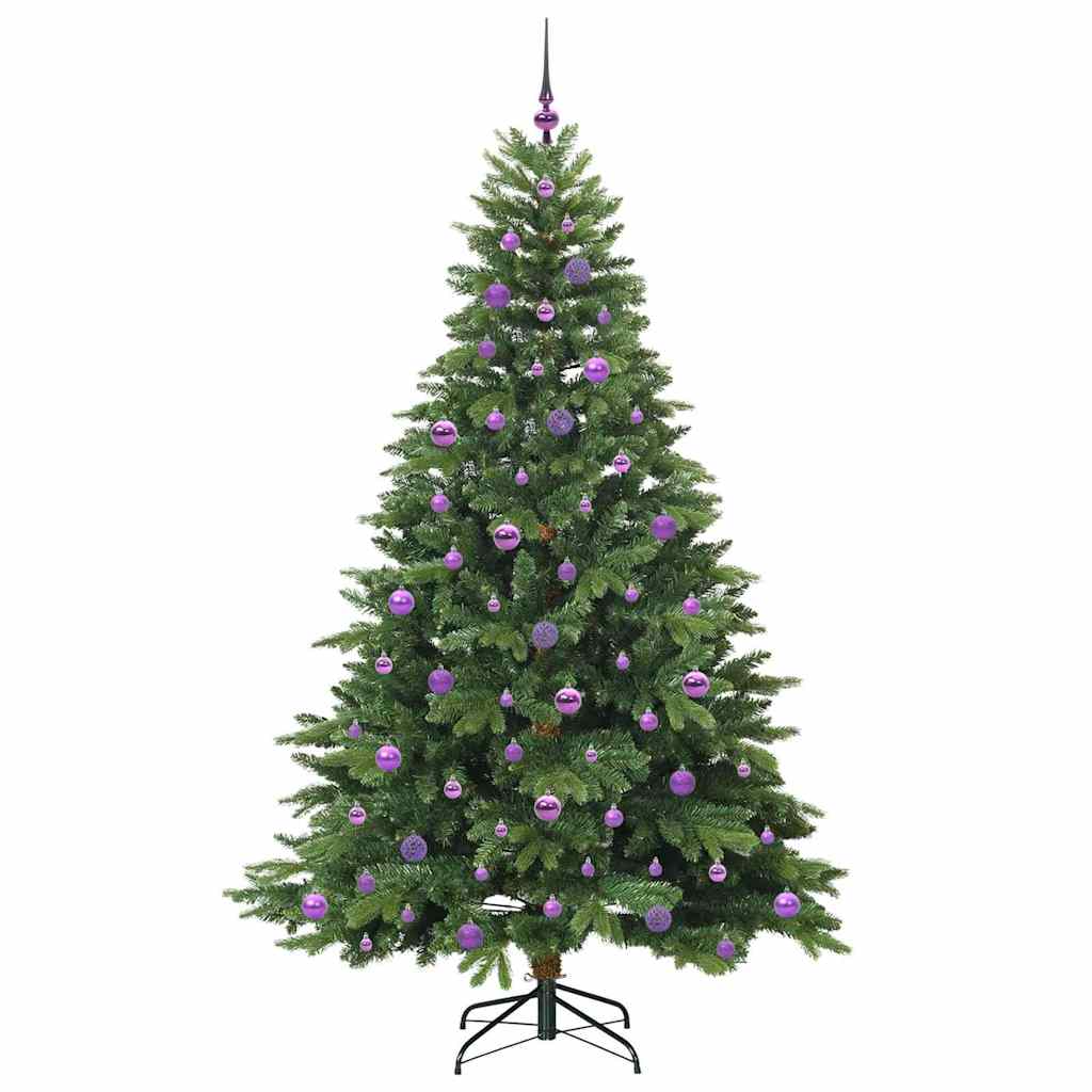Albero di Natale artificiale con 300 LED Verde 210 cm PE e PVC | homemem39