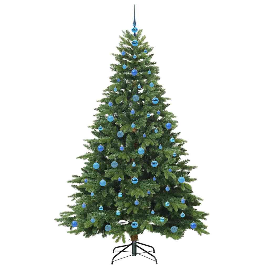 Albero di Natale artificiale con 300 LED Verde 210 cm PE e PVC | homemem39