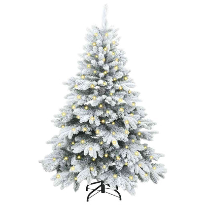 Albero di Natale artificiale con 150 LED Bianco 120 cm PE e PVC