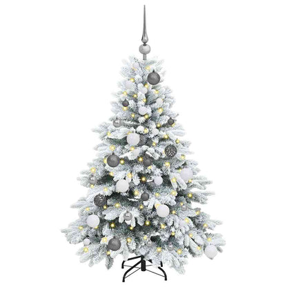 Albero di Natale artificiale con 150 LED Bianco 120 cm PE e PVC | homemem39