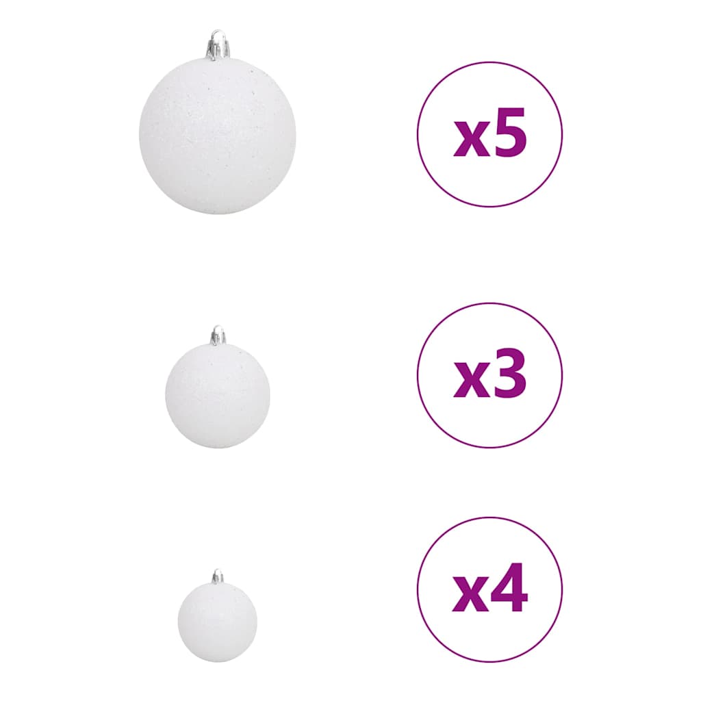 Albero di Natale artificiale con 150 LED Bianco 120 cm PE e PVC | homemem39