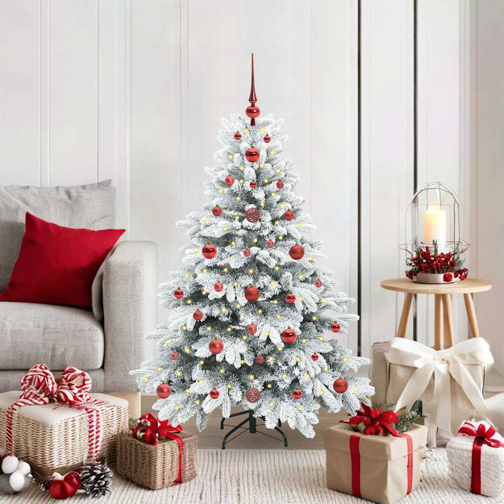 Albero di Natale artificiale con 150 LED Bianco 120 cm PE e PVC | homemem39