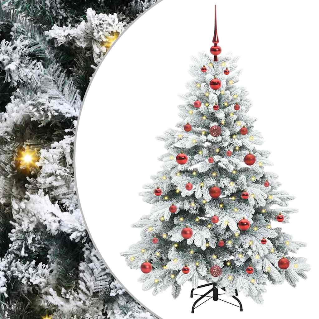 Albero di Natale artificiale con 150 LED Bianco 120 cm PE e PVC | homemem39