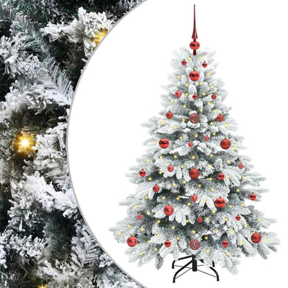Albero di Natale artificiale con 150 LED Bianco 120 cm PE e PVC | homemem39