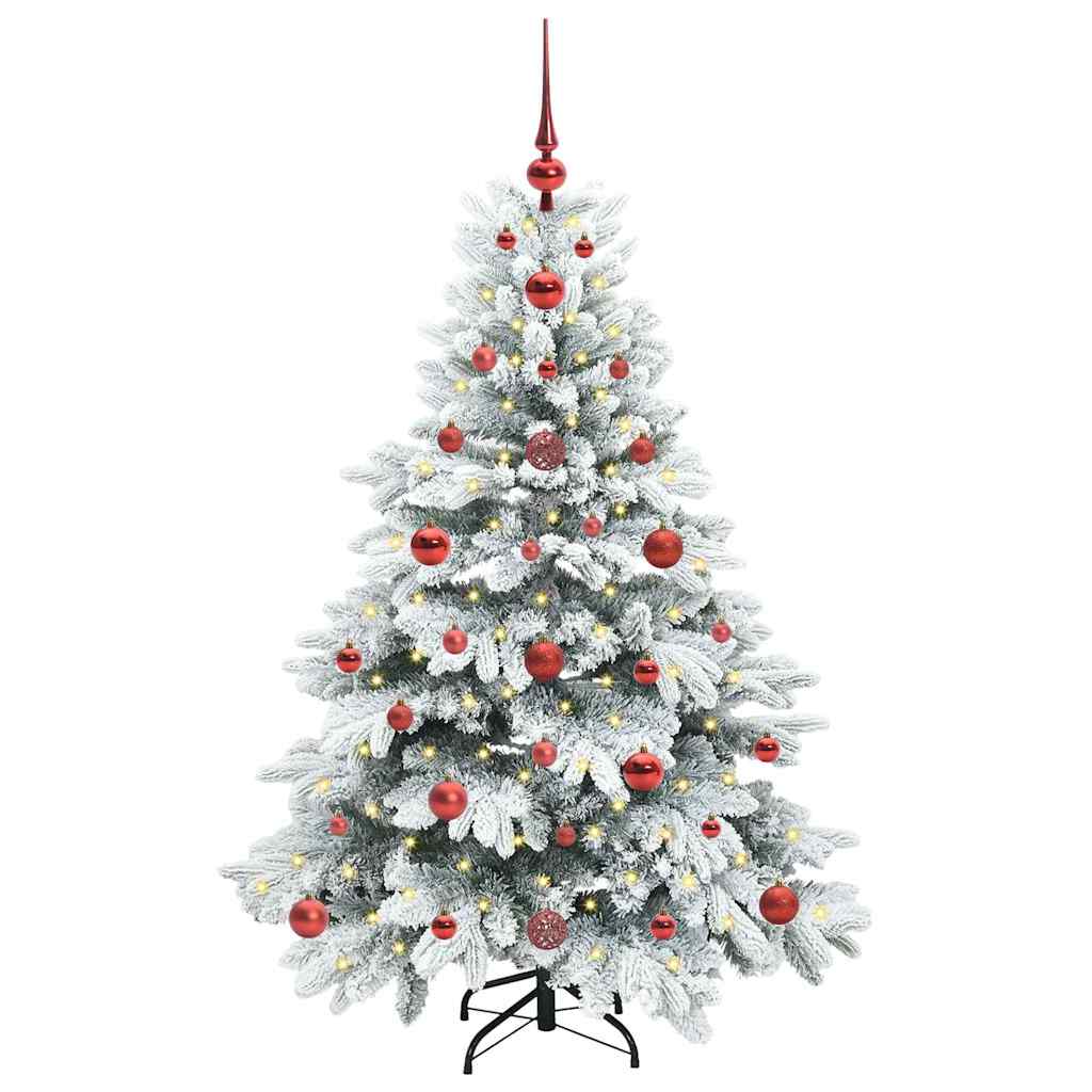 Albero di Natale artificiale con 150 LED Bianco 120 cm PE e PVC | homemem39