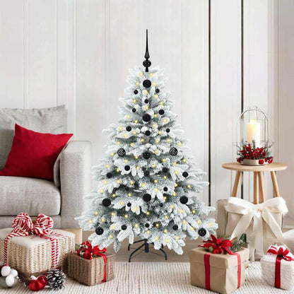 Albero di Natale artificiale con 150 LED Bianco 120 cm PE e PVC