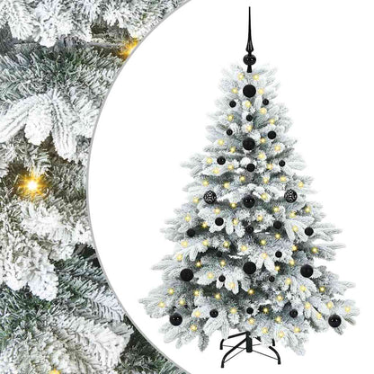Albero di Natale artificiale con 150 LED Bianco 120 cm PE e PVC
