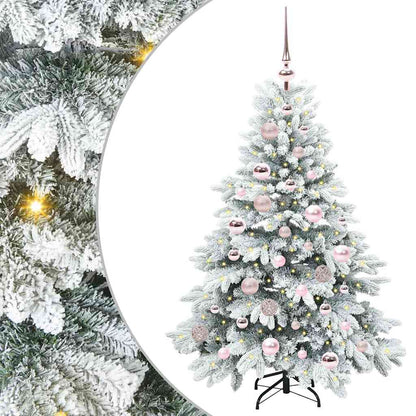 Albero di Natale artificiale con 150 LED Bianco 120 cm PE e PVC