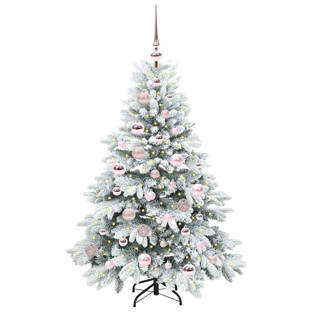 Albero di Natale artificiale con 150 LED Bianco 120 cm PE e PVC