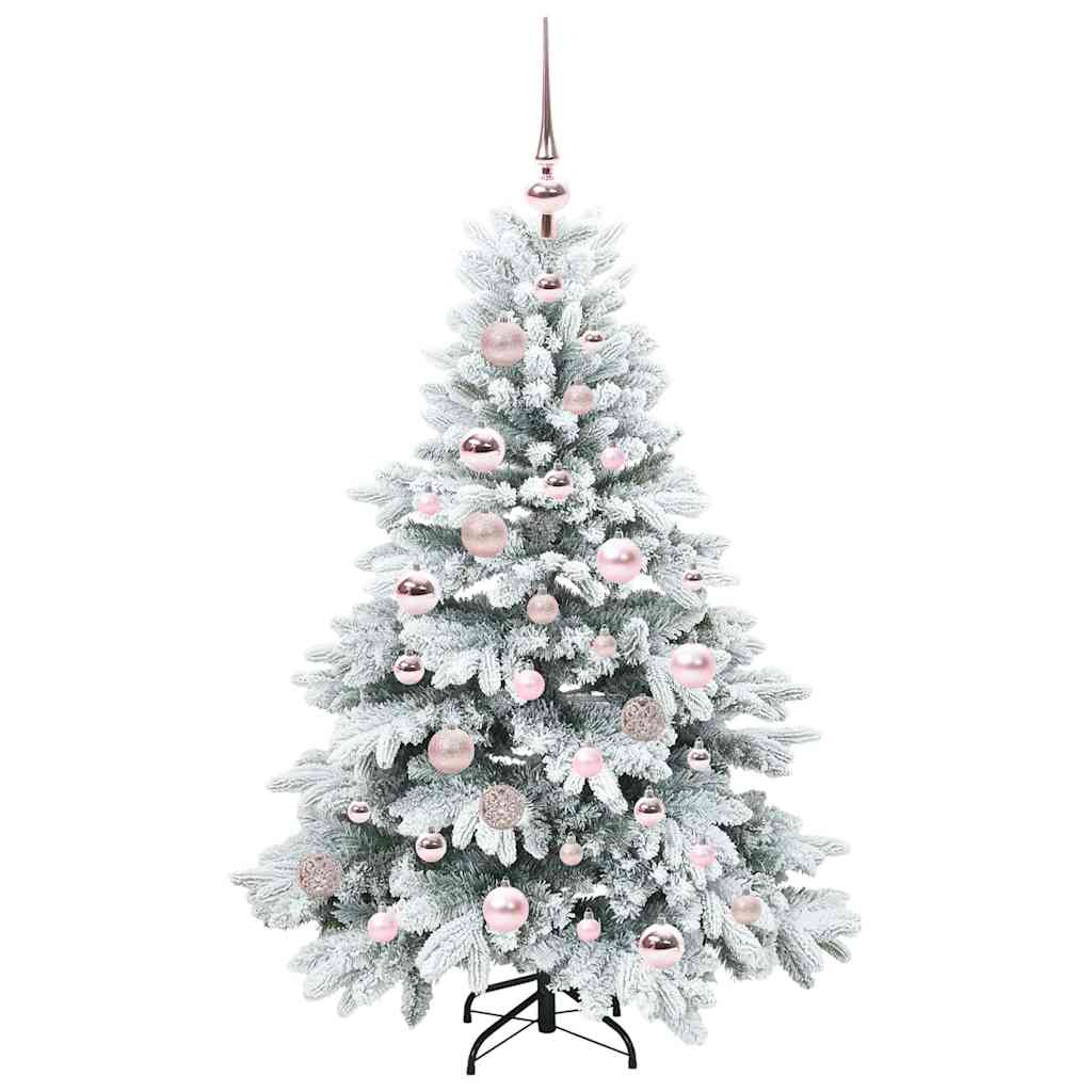 Albero di Natale artificiale con 150 LED Bianco 120 cm PE e PVC