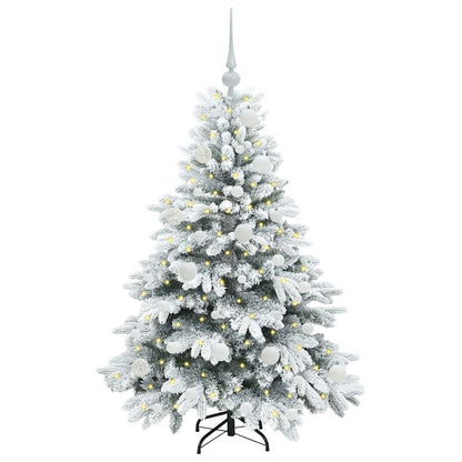 Albero di Natale artificiale con 150 LED Bianco 120 cm PE e PVC