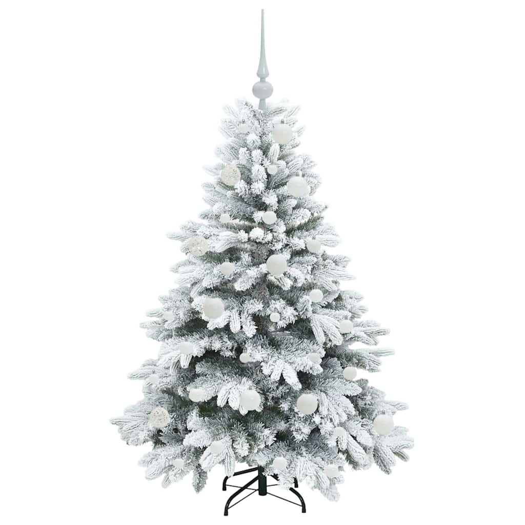 Albero di Natale artificiale con 150 LED Bianco 120 cm PE e PVC
