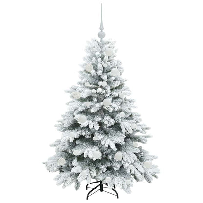 Albero di Natale artificiale con 150 LED Bianco 120 cm PE e PVC