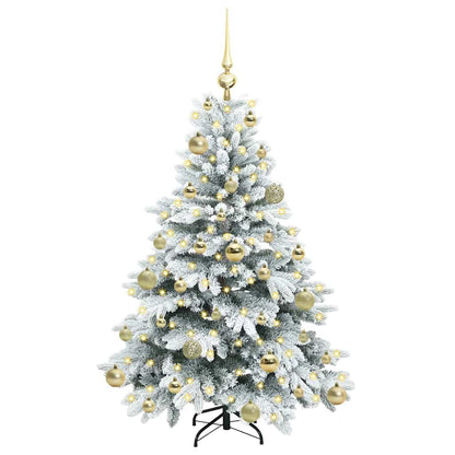 Albero di Natale artificiale con 150 LED Bianco 120 cm PE e PVC | homemem39