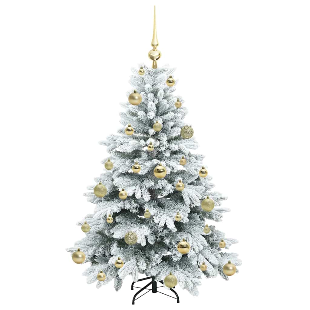 Albero di Natale artificiale con 150 LED Bianco 120 cm PE e PVC | homemem39