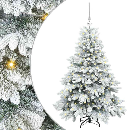Albero di Natale artificiale con 150 LED Bianco 120 cm PE e PVC | homemem39