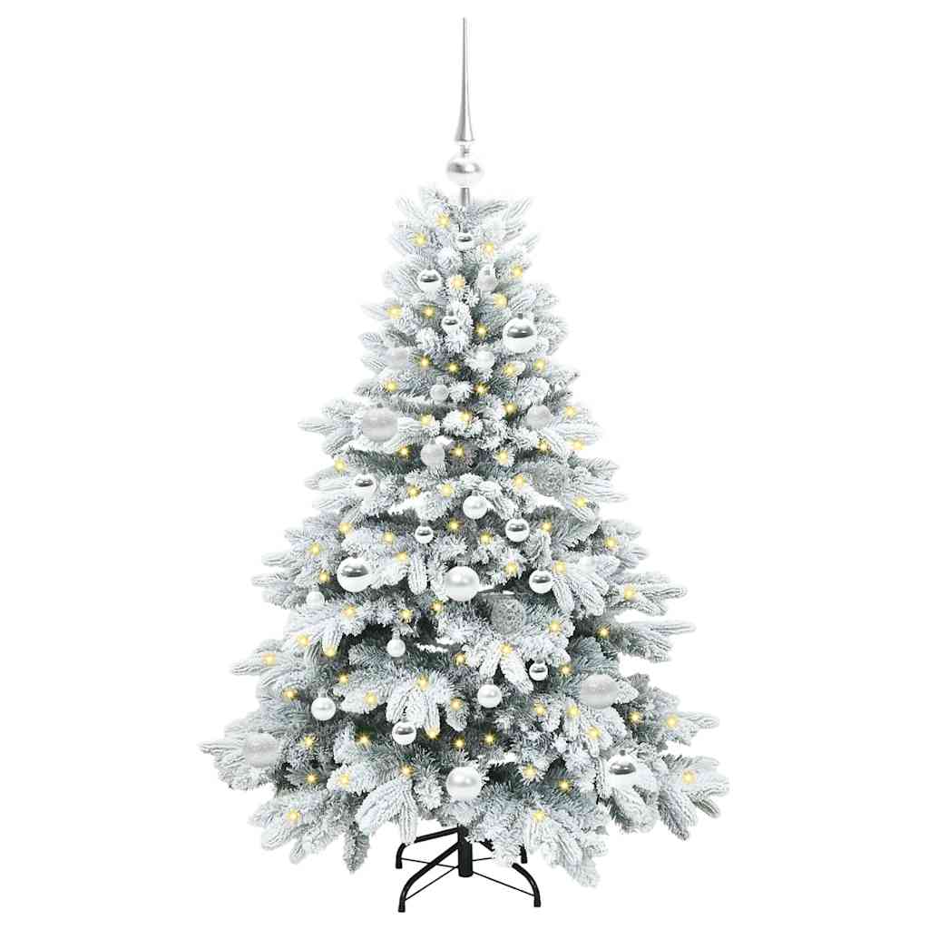 Albero di Natale artificiale con 150 LED Bianco 120 cm PE e PVC | homemem39