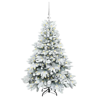 Albero di Natale artificiale con 150 LED Bianco 120 cm PE e PVC | homemem39