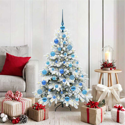 Albero di Natale artificiale con 150 LED Bianco 120 cm PE e PVC | homemem39