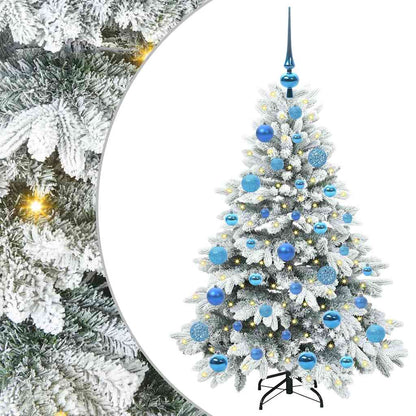 Albero di Natale artificiale con 150 LED Bianco 120 cm PE e PVC | homemem39