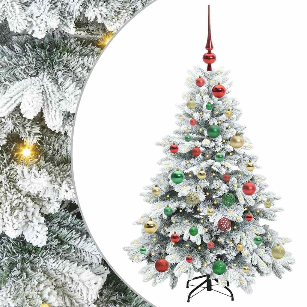 Albero di Natale artificiale con 150 LED Bianco 120 cm PE e PVC | homemem39