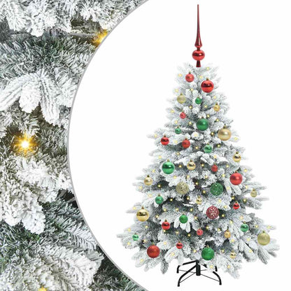 Albero di Natale artificiale con 150 LED Bianco 120 cm PE e PVC | homemem39