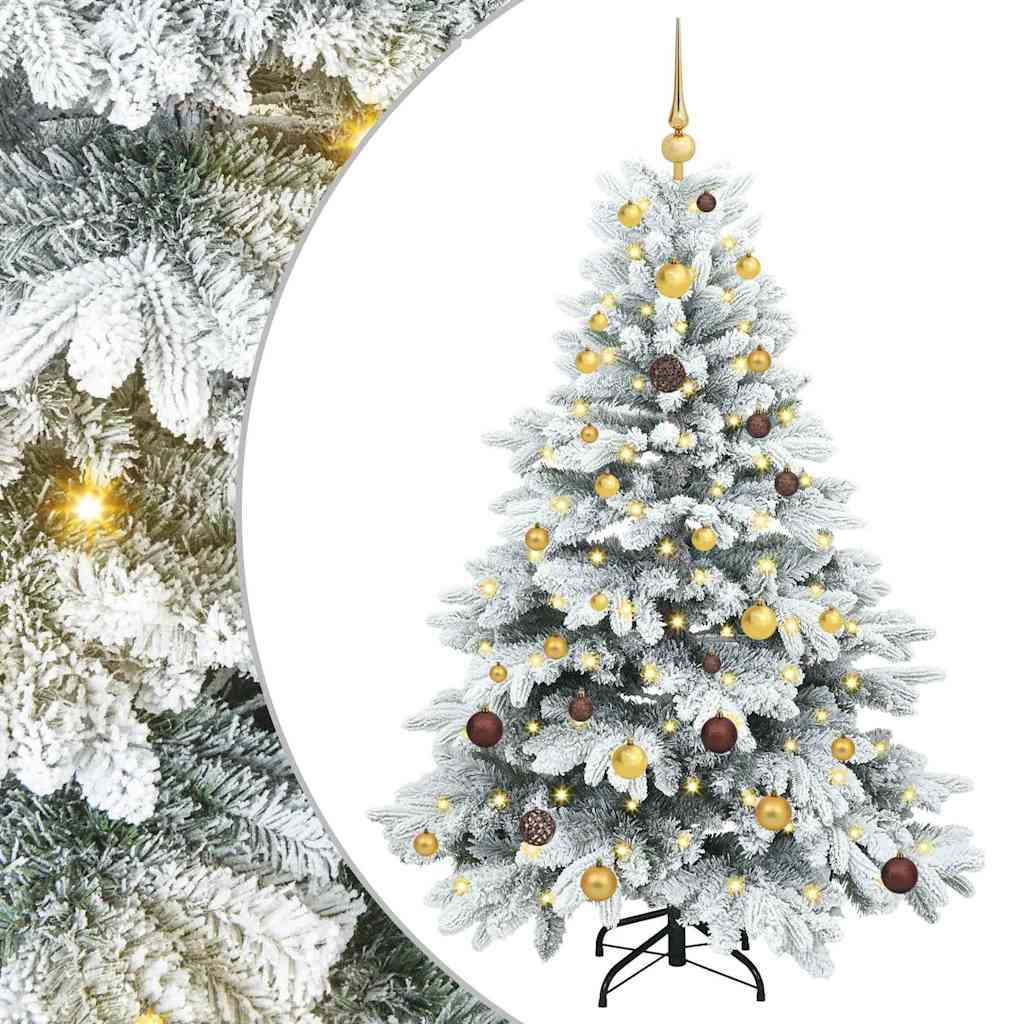Albero di Natale artificiale con 150 LED Bianco 150 cm PE e PVC | homemem39